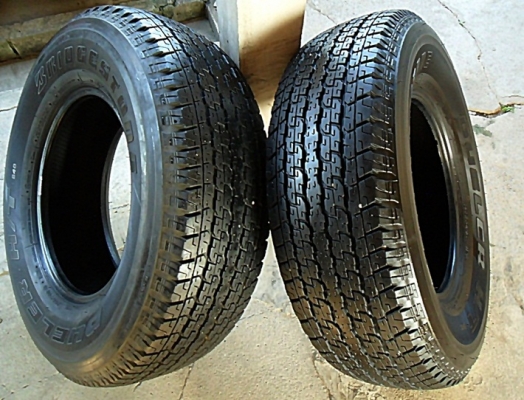 ยางกระบะสูงขอบ16  บริดสโตน265-70-R16 ลงพื้นปลายปี13 (2เส้น2,500)