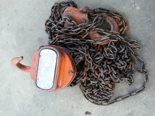 ขายรอกโซ่ ขนาด 1 ตัน ราคา 2500 บาท