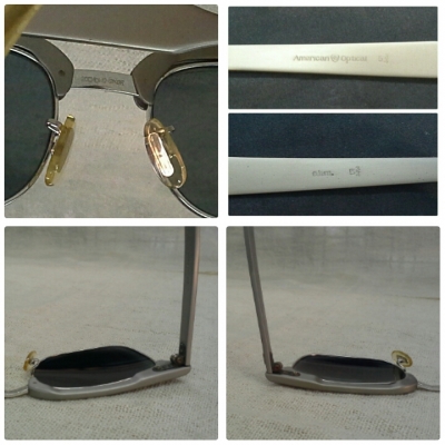 อภิมหาเทพแว่นตาตัวพ่อบิดา  รุ่นหายาก!  ซุปเปอร์ซีรี่!  ทองขาว! (White Gold)  AO American Optical alum. USA 10-12KGF.