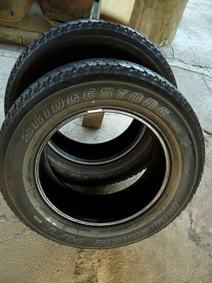 ยาง17กระบะ  บริดสโตน245-65-R17 ลงพื้นปลายปี14 (2เส้น2,600)