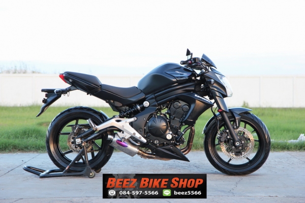 <<ดาวน์ 35,000>>ขาย Kawasaki ER650 ABS รุ่นปี 2013 สภาพท่อแต่งวิ่งน้อย 6,000 ทะเบียน