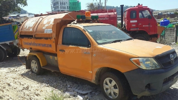 รถบรรทุกขยะ TOYOTA HILUX VIGO กระบะยกเทได้