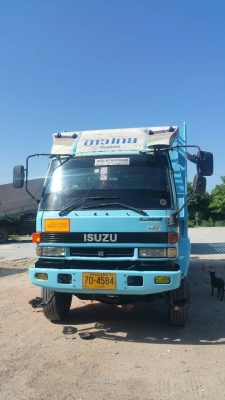 ขายรถ10ล้อร๊อก พ่วง เพลาเดียว คอกเหล็กพร้อมใช้งาน