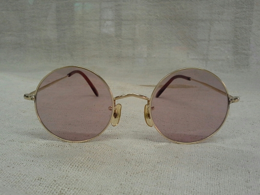 แว่นตาโกลด์ฟิลด์คู่บารมี จอห์น เลนนอน  ALGHA 20 made in England 20K