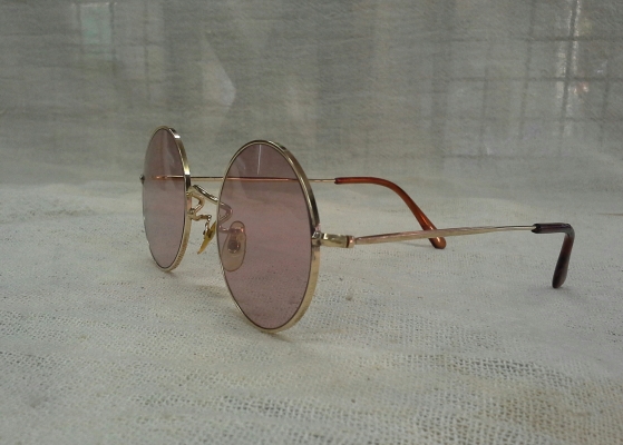 แว่นตาโกลด์ฟิลด์คู่บารมี จอห์น เลนนอน  ALGHA 20 made in England 20K