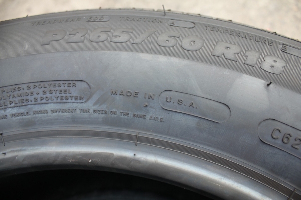 MICHELIN LATITUDE TOUR 265/60R18 เส้นละ 4,980 บาท