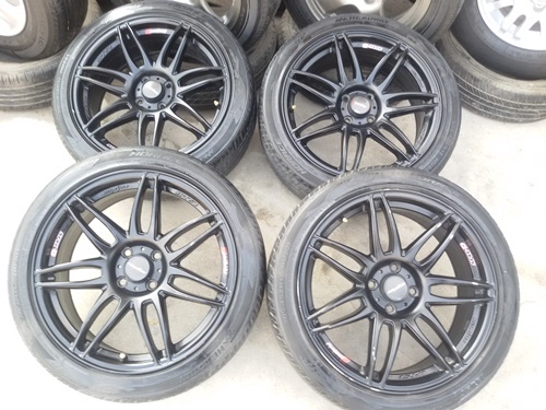 ขายล้อProject D D-Spec 17 4 รูหน้า7.5 ET45 พร้อมยาง 4 ล้อ