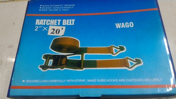 เครื่องมือสำหรับช่วยรัดสิ่งของ ใช้ได้กับหลังรถกะบะเวลาบรรทุกสิ่งของ หรือใช้ได้อเนกประสงค์ สายรัดทำด้วยไนล่อนคุณภาพดี คงทน ไม่ขาดง่าย สายรัดเป็นสีส้มมองเห็นได้ชัดเจน