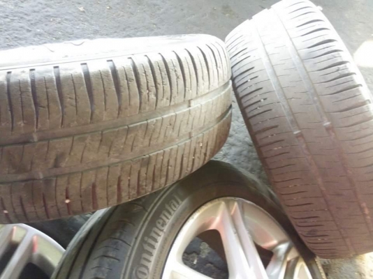 แม็กขอบ 15 พร้อมยาง ขนาด 4 รู 100 ชุดละ 3300