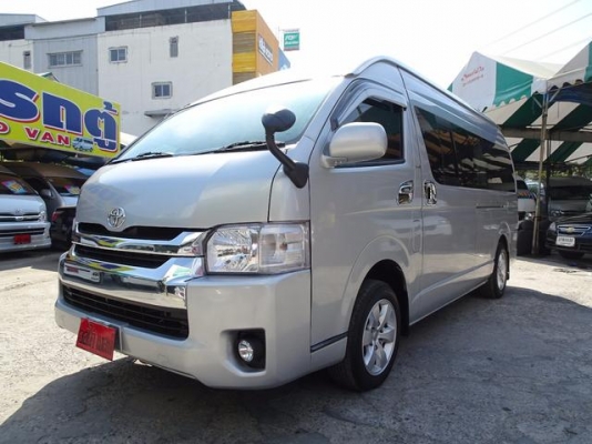 โทร 0922726669 คุณตันหยงรถตู้เบสมือสองฝั่งธน TOYOTA HIACE COMMUTER 2.5D4D MT แต่งวีไอพี เบาะ 4 แถว