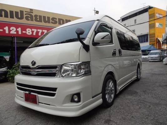 โทร 0922726669 คุณตันหยงรถตู้เบสมือสองฝั่งธนฯ TOYOTA COMMUTER 2.5 D4D ปี 2013 แต่งวีไอพี แอร์บัส เบาะ 3 แถว