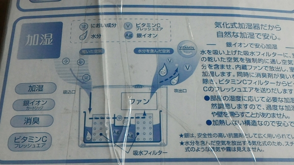 เครื่องฟอกอากาศ PURE  AIR ไม่ใช้ไฟฟ้า เลือกการทำงานได้สองแบบลดหรือเพิ่มความชื่น ของใหม่ ใช้พลังงานจากถ่าน 2 ก้อน