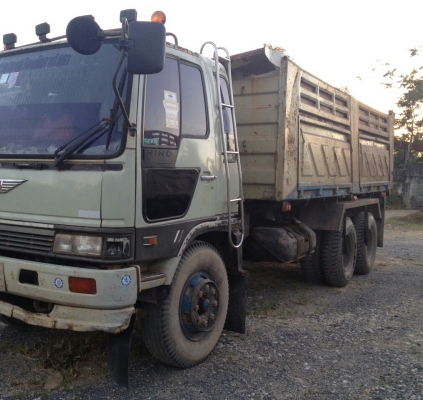 สิบล้อ ฮีโน่ FM3H195 ดั้มสามมิต สภาพดีสวยบางเดิมพร้อมใช้ ทะเบียนพร้อมโอน