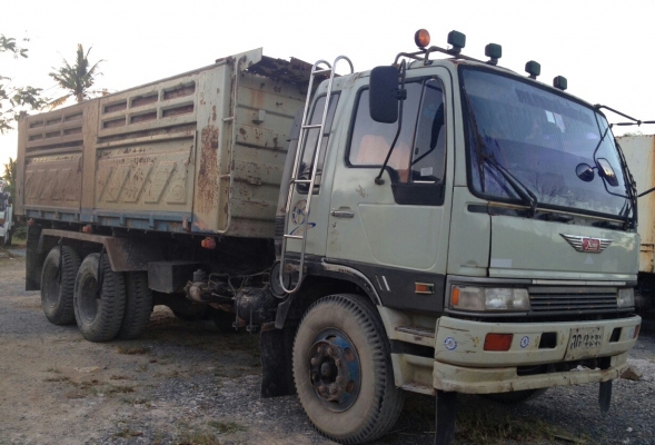 สิบล้อ ฮีโน่ FM3H195 ดั้มสามมิต สภาพดีสวยบางเดิมพร้อมใช้ ทะเบียนพร้อมโอน