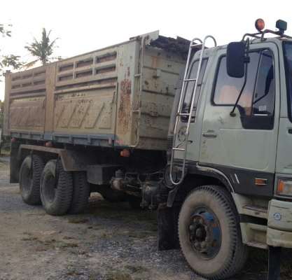 สิบล้อ ฮีโน่ FM3H195 ดั้มสามมิต สภาพดีสวยบางเดิมพร้อมใช้ ทะเบียนพร้อมโอน