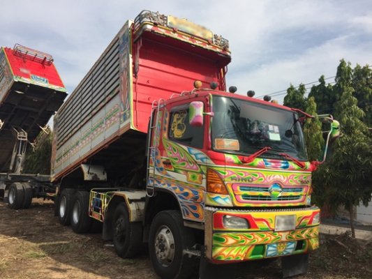 ขายรถพ่วง HINO 344 ปี 53 ดั้มมิเนียมซีทีทรัค คอกเกษตร เครื่องเดิม เกียร์เดิม ยางดี