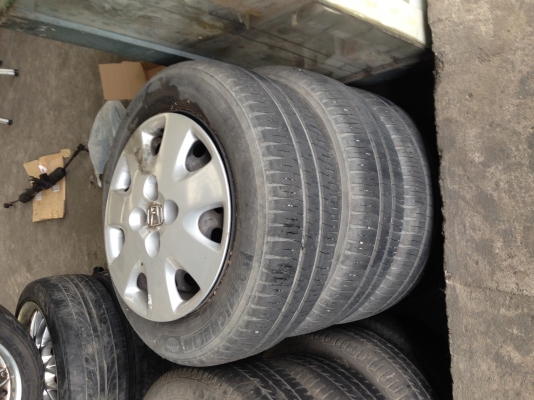 ล้อแม็ก + ยาง honda jazz 2011