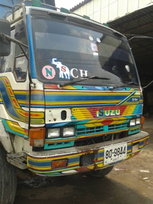 สิบล้อ อีซูซุ ร็อคกี้  FVM12Y-EM100-220 ดั้มมีเนียม สโลส 2เพาใหญ่ สภาพพร้อมใช้ เล่มทะเบียนพร้อมโอน