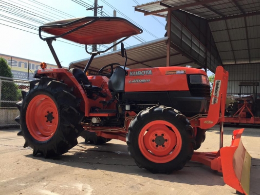 ขายรถไถKubota L4508DI (4WD) พร้อมใบมีดหน้าและผานพรวน รถพร้อมใช้งาน