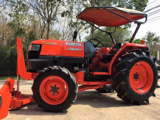 ขายรถไถKubota L4508DI (4WD) พร้อมใบมีดหน้าและผานพรวน รถพร้อมใช้งาน