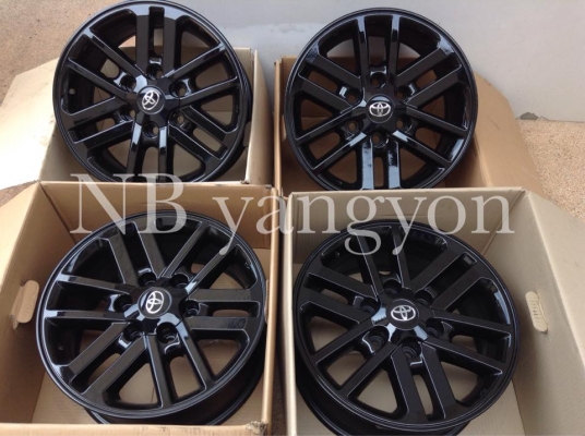 ล้อแม็ก Fortuner BMC ขอบ 17  ทำสีดำเงา