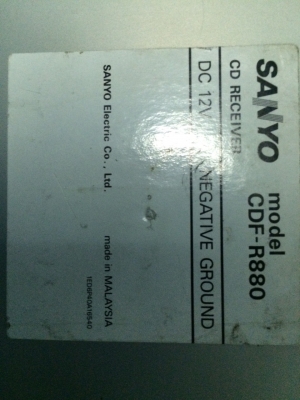 SANYO CDF-R880 CD-RW AUX มือ2 ญี่ปุ่น