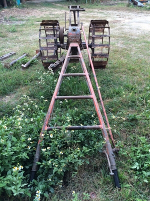 โครงรถไถเดินตามไทยเฮงหลงพร้อมใช้งาน