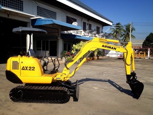 รถขุด Airman AX22 มือสอง นำเข้าจากญี่ปุ่น ทำสีใหม่ พร้อมใช้งาน