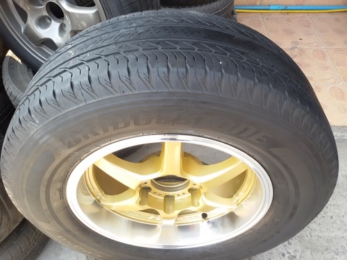 ขายล้อLENSO RTX 17 6รู กว้าง8 ET20 พร้อมยาง  4 ล้อ