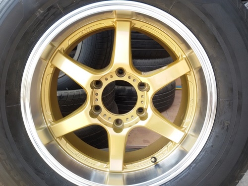 ขายล้อLENSO RTX 17 6รู กว้าง8 ET20 พร้อมยาง  4 ล้อ