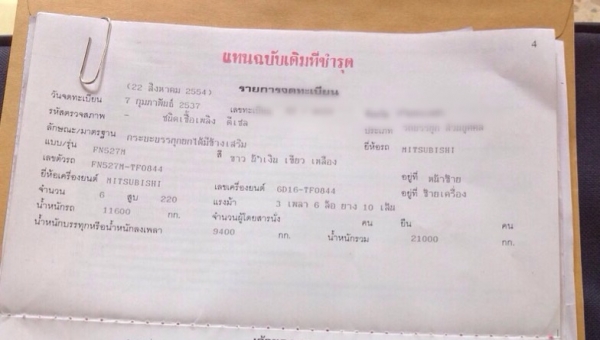 ขายรถบรรทุกสิบล้อดัมพ์ Mitsubishi turbo TF#08xx เครื่องเดิม 6D16 turbo-220 แรง ปี 37 ทะเบียนพร้อม