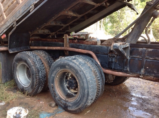 ขายรถบรรทุกสิบล้อดัมพ์ Mitsubishi turbo TF#08xx เครื่องเดิม 6D16 turbo-220 แรง ปี 37 ทะเบียนพร้อม