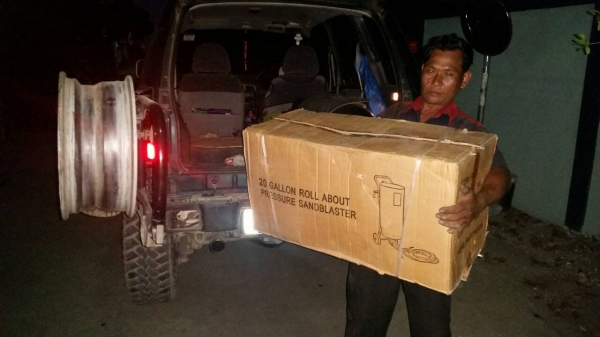 มืดค่ำแค่ไหน ถ้าลูกค้าต้องการเราจัดส่งให้ครับ ตัวนี้เครื่องพ่นหราย ไปบางบ่อ