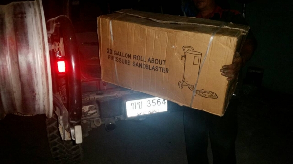 มืดค่ำแค่ไหน ถ้าลูกค้าต้องการเราจัดส่งให้ครับ ตัวนี้เครื่องพ่นหราย ไปบางบ่อ