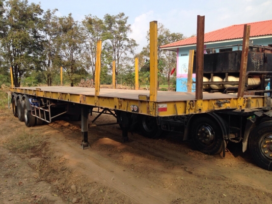 ขายราคา 285,000บ ต่อรองได้ หางพ่วงปี49 พื้นเรียบ 3เพาแท้ ยาว12เมตร สภาพดีเดิมๆสวยพร้อมวิ่งงาน ทะเบียนพร้อมโอน