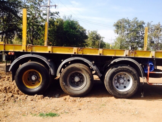 ขายราคา 285,000บ ต่อรองได้ หางพ่วงปี49 พื้นเรียบ 3เพาแท้ ยาว12เมตร สภาพดีเดิมๆสวยพร้อมวิ่งงาน ทะเบียนพร้อมโอน