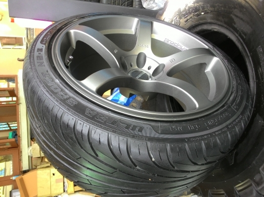 ล้อ prodrive ขอบ18 5รู 114.3  หน้า 8.5 หลัง 9.5   ให้ยางไป 8 เส้น คุ้มๆๆ ขายขาดทุนอย่างเดียว