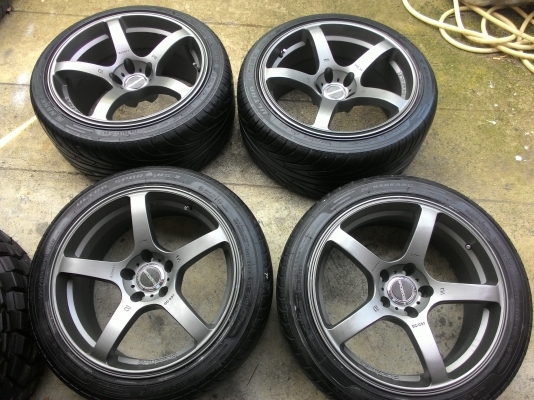 ล้อ prodrive ขอบ18 5รู 114.3  หน้า 8.5 หลัง 9.5   ให้ยางไป 8 เส้น คุ้มๆๆ ขายขาดทุนอย่างเดียว