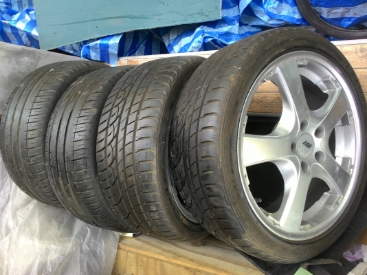 ล้อแม็ก FAB germany ขอบ18 5 114.3 พร้อมยาง ตามสภาพฝากขาย