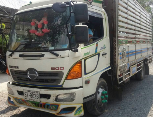 หกล้อ ฮีโน่ FC9J145ปี52 ซี่รี่ 500 ช่วงยาว 5.50ม กะบะมีเนียมทั้งลูก สภาพดีสวยบางเดิม ทะเบียนพร้อมโอน