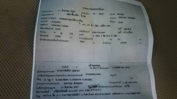 หกล้อ ฮีโน่ FC9J145ปี52 ซี่รี่ 500 ช่วงยาว 5.50ม กะบะมีเนียมทั้งลูก สภาพดีสวยบางเดิม ทะเบียนพร้อมโอน