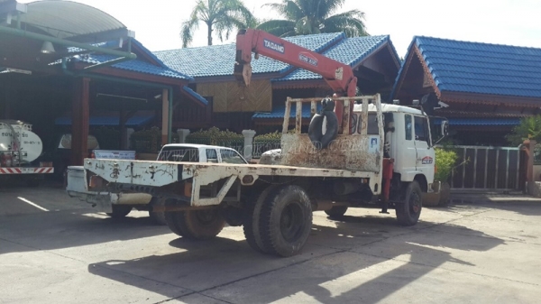รถบรรทุก HINO ติดเครน รุ่น FD164E เครน 3 ตัน ท้อง V  195 แรงม้า