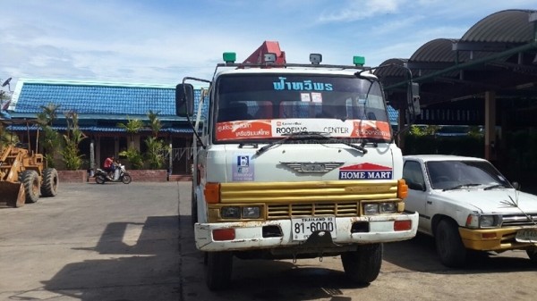 รถบรรทุก HINO ติดเครน รุ่น FD164E เครน 3 ตัน ท้อง V  195 แรงม้า