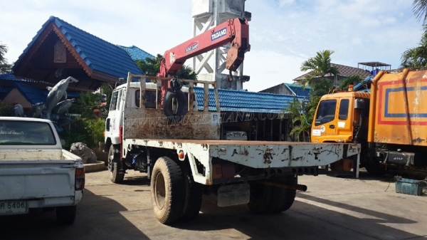 รถบรรทุก HINO ติดเครน รุ่น FD164E เครน 3 ตัน ท้อง V  195 แรงม้า