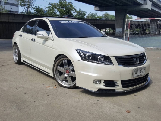 ขายถูก Honda Accord 2.4EL NAVI ปี 2008 สภาพสวยจัดแต่สไตร์ VIP ช่วงล่างถุงลม
