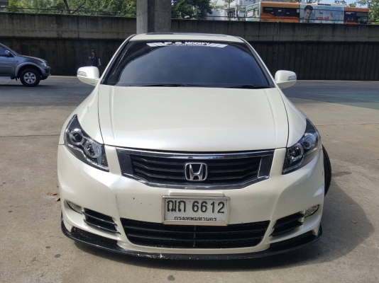 ขายถูก Honda Accord 2.4EL NAVI ปี 2008 สภาพสวยจัดแต่สไตร์ VIP ช่วงล่างถุงลม
