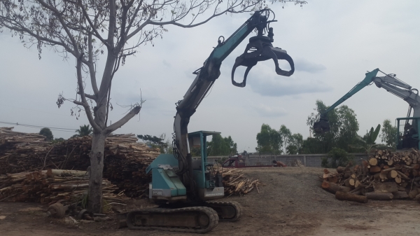 ขาย Komatsu PC50UU-1 พร้อมมือคีบไม้