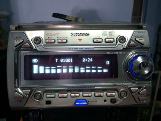 KENWOOD DPX-8200WMP รุนใหญ่ MP3 CD MD AUX ปรีเอ้า2ชุด หน้าจอสไลด์ไฟฟ้า ปรับระดับได้ กราฟฟิกหน้าจอ ลูกเล่นอีกเพียบ คุมกล่องCD มือ2 ญี่ปุ่น