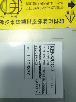 KENWOOD RDT-161 MP3-RW CD-RW AUX มือ2 ญี่ปุ่น