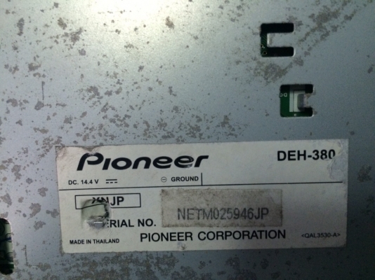 Pioneer DEH-380 MP3-RW CD-RW AUX มือ2 ญี่ปุ่น Pioneer DEH-380 MP3-RW CD-RW AUX มือ2 ญี่ปุ่น